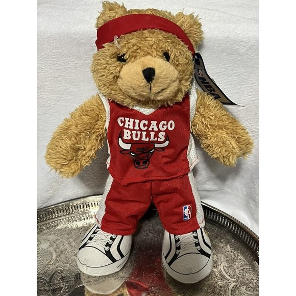 Chicago Bulls good‎ stuff NBA Store Teddy bear 2011 13.5” Long With tags Plush - Picture 1 of 7